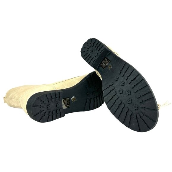 Catherine Malandrino BOONEY Women's Booties Lace Up Combats Boots Stone - Picture 8 of 9